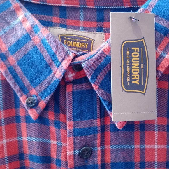 Foundry supply co. Big and tall flannel shirt - Picture 5 of 10